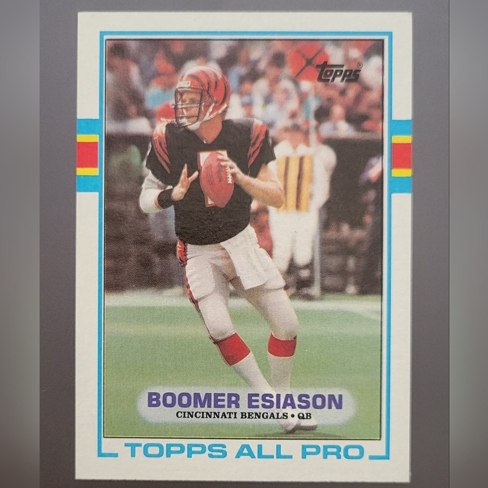 1989 Topps Boomer Esiason All-Pro QB #25 NFL Cincinnati Bengals Football